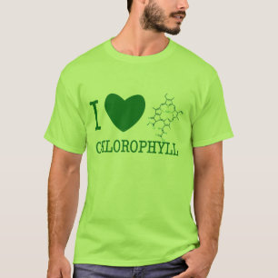 Ik hou van chlorofyl t-shirt