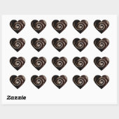 Ik hou van chocolade! Hart Stickers (Vel)