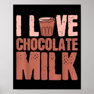 Ik hou van chocolade melk eten eter liefhebber cit poster