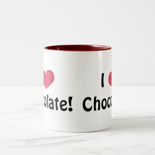 Ik hou van chocolade mok (Center)