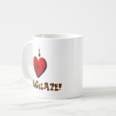 Ik hou van chocolade! Mok (Voorkant links)