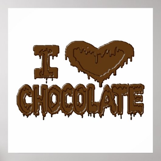 Ik hou van chocolade poster (Voorkant)
