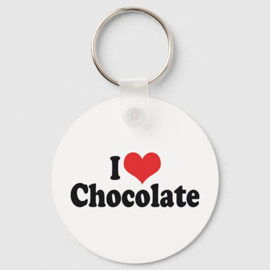 Ik Hou Van Chocolade Sleutelhanger (Voorkant)