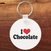Ik Hou Van Chocolade Sleutelhanger (Voorkant)