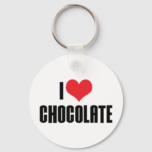 Ik Hou Van Chocolade Sleutelhanger (Voorkant)