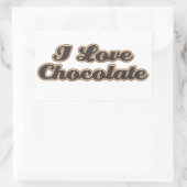 Ik hou van chocolade Stickers (Tas)