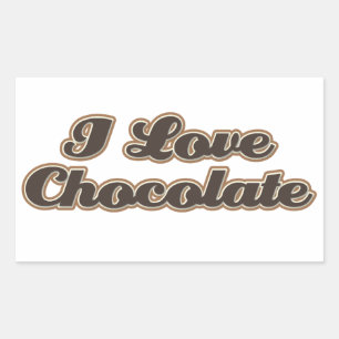 Ik hou van chocolade Stickers