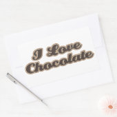 Ik hou van chocolade Stickers (Envelop)