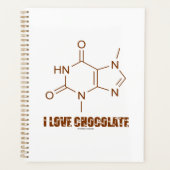 Ik hou van chocolade theobromine moleculaire chemi planner (Voorkant)
