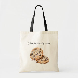 Ik hou van chocoladekoekjes koffie hart beker tote bag