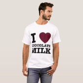 Ik Hou Van Chocolademelk Ontwerp T-shirt (Voorkant volledig)