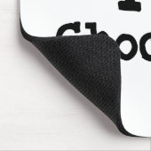 Ik hou van Chocolate hart T-Shirt Muismat (Hoek)