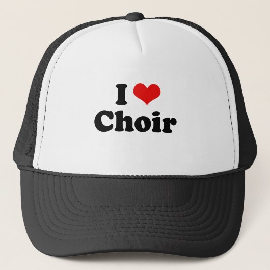 Ik hou van Choir Tshirt Trucker Pet (Voorkant)
