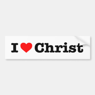 "Ik hou van CHRIST" Bumpersticker