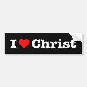 "Ik hou van CHRIST" Bumpersticker