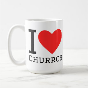 Ik hou van churros koffiemok