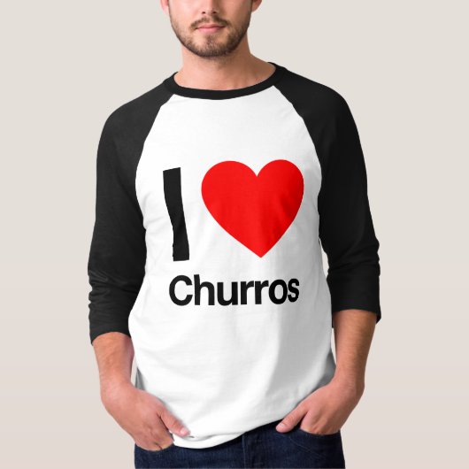 ik hou van churros t-shirt (Voorkant)