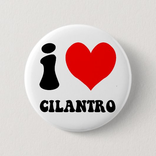 ik hou van cilantro ronde button 5,7 cm (Voorkant)