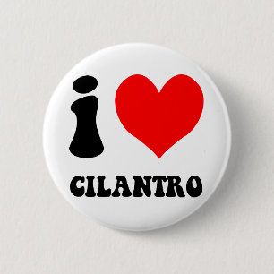 ik hou van cilantro ronde button 5,7 cm