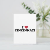 Ik hou van Cincinnati Ohio Briefkaart (Staand voorkant)