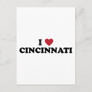 Ik hou van Cincinnati Ohio Briefkaart