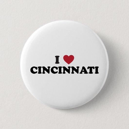 Ik hou van Cincinnati Ohio Ronde Button 5,7 Cm (Voorkant)