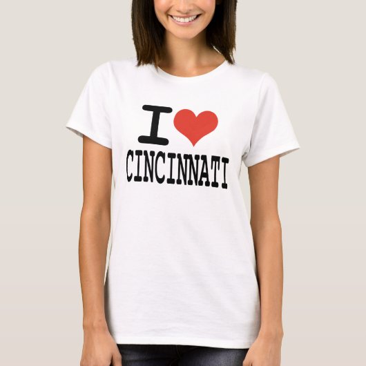Ik hou van Cincinnati T-shirt (Voorkant)