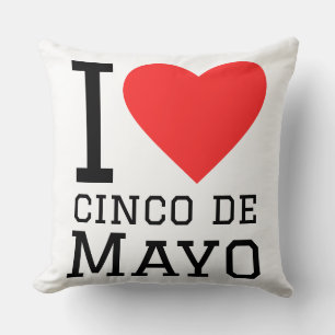 Ik hou van cinco de mayo kussen