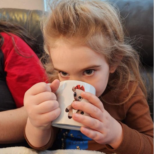 Ik hou van Clarice Reindeer Rudolph's vriendin kin Espresso Kop