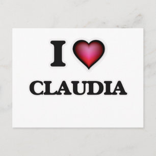 Ik hou van Claudia Briefkaart
