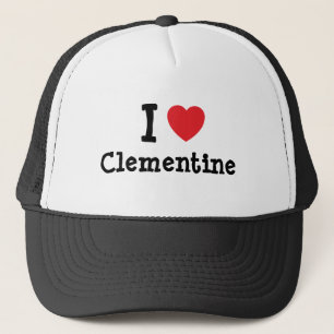 Ik hou van Clementine hart T-Shirt Trucker Pet