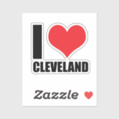 Ik hou van Cleveland Sticker (Vel)