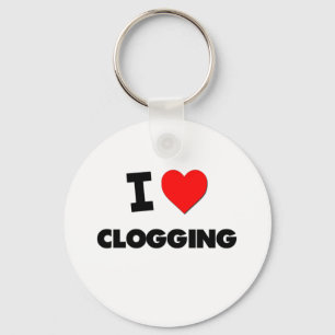 Ik hou van Clogging Sleutelhanger