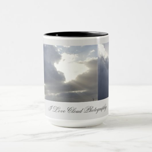 Ik hou van Cloud Photography Cup Mok (Midden)