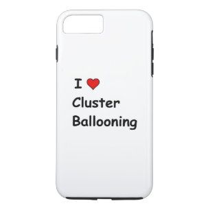 Ik hou van Cluster Ballooning iPhone 8 Plus / 7 Plus Hoesje
