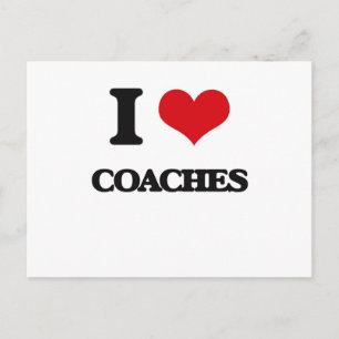 Ik hou van Coaches Briefkaart