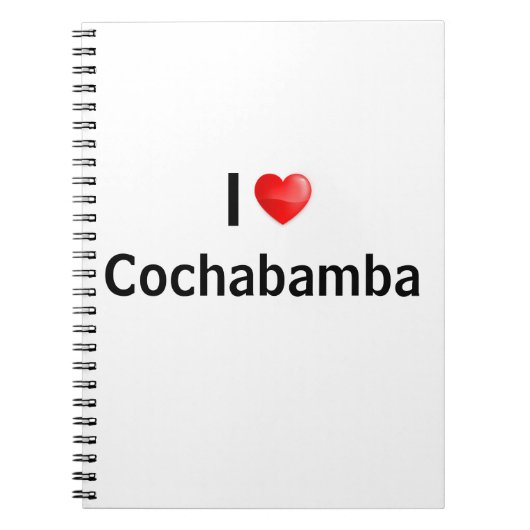 Ik hou van Cochabamba Notitieboek (Voorkant)