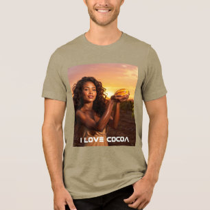 IK HOU VAN COCOA Tri-Blend SHIRT