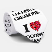 Ik hou van Coconut Cream Pie Stropdas (Opgerold)