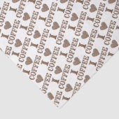 Ik Hou Van Coffee Tissue Papier (Detail)