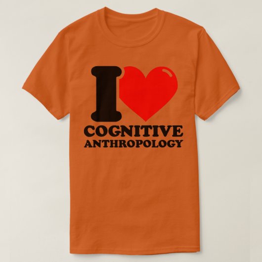 Ik hou van cognitieve antropologie t-shirt (Design voorkant)