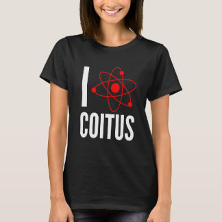 Ik hou van coitus geek nerd grappig t-shirt