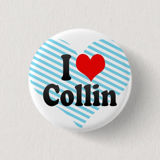 Ik hou van Collin Ronde Button 3,2 Cm (Voorkant)