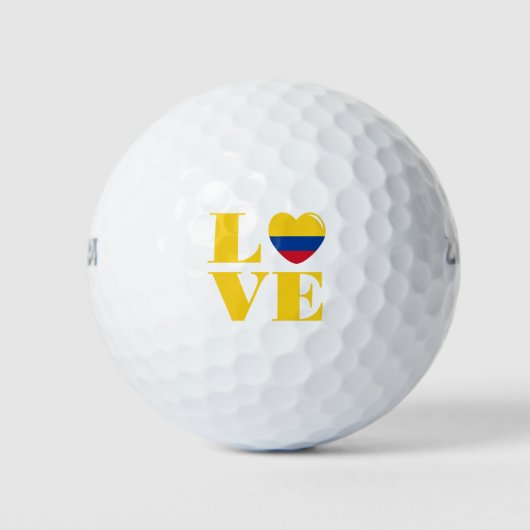 Ik hou van Colombia Golfballen (Voorkant)