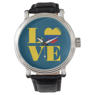 Ik hou van Colombia Horloge