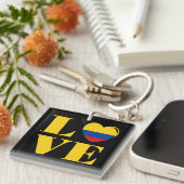 Ik hou van Colombia Sleutelhanger (Voorkant Rechts)