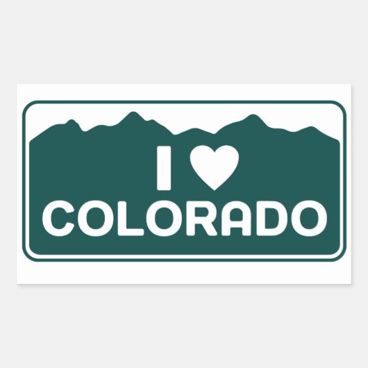Ik hou van Colorado Sticker (Voorkant)