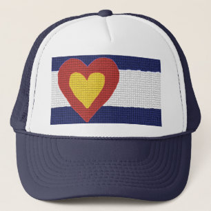 Ik hou van Colorado Vlag Producten! Trucker Pet