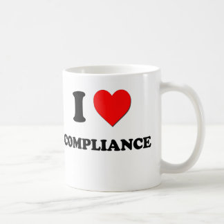 Ik hou van compliance koffiemok
