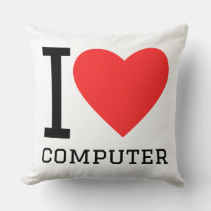 Ik hou van computer kussen